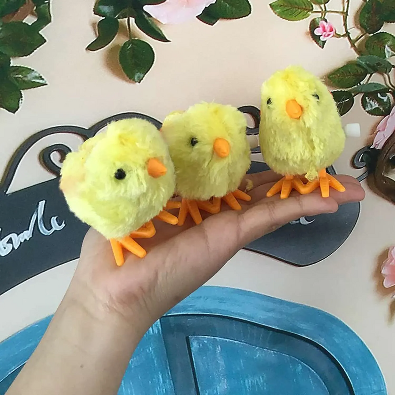 Cute small jumping plush cute chicken toy