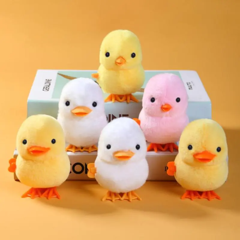 Cute small jumping plush cute chicken toy