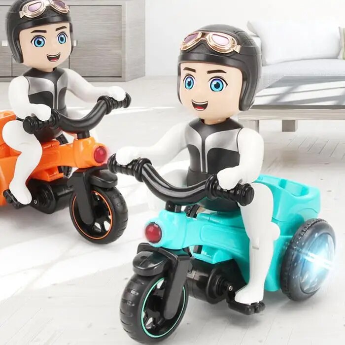 Stunt Tricycle Toy with Music and Lights