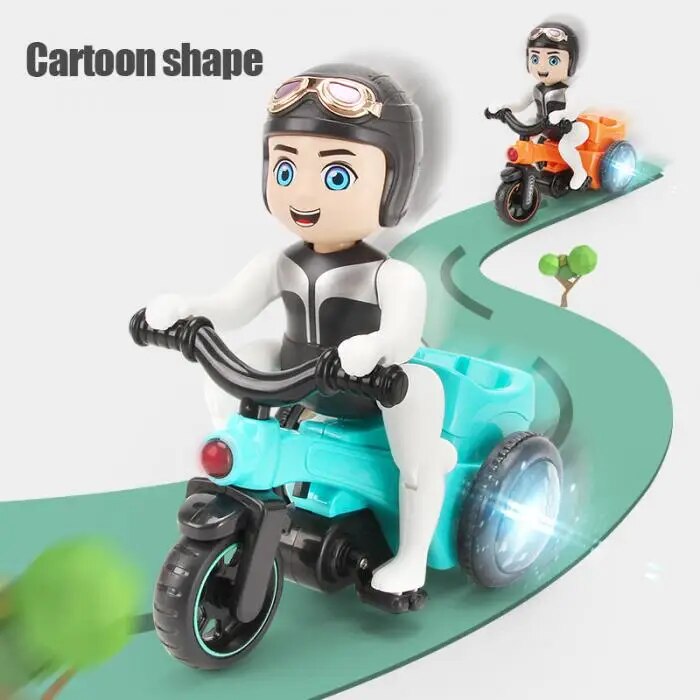 Stunt Tricycle Toy with Music and Lights