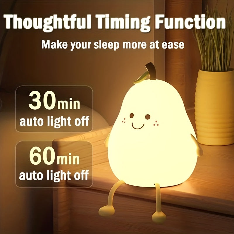 Cute Pear Night Lamp ( 7 Colour Changing Light )